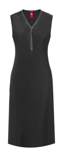 Silk Sleeveless Dress | Black