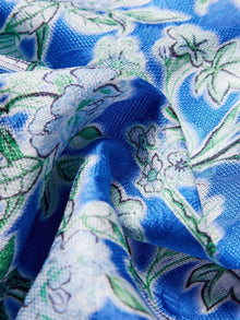 Silk Printed Dress | Blue