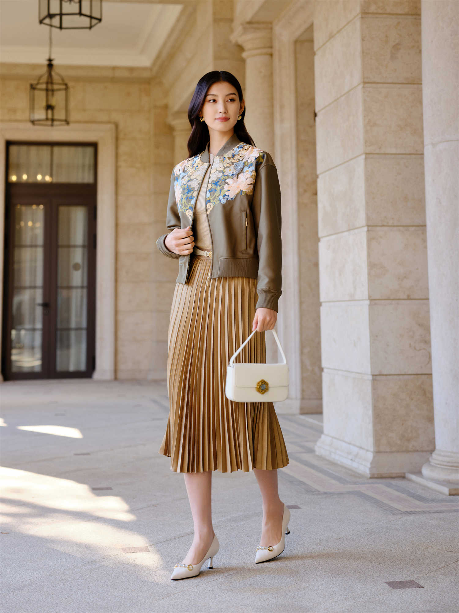 Embroidered Jacket | Green