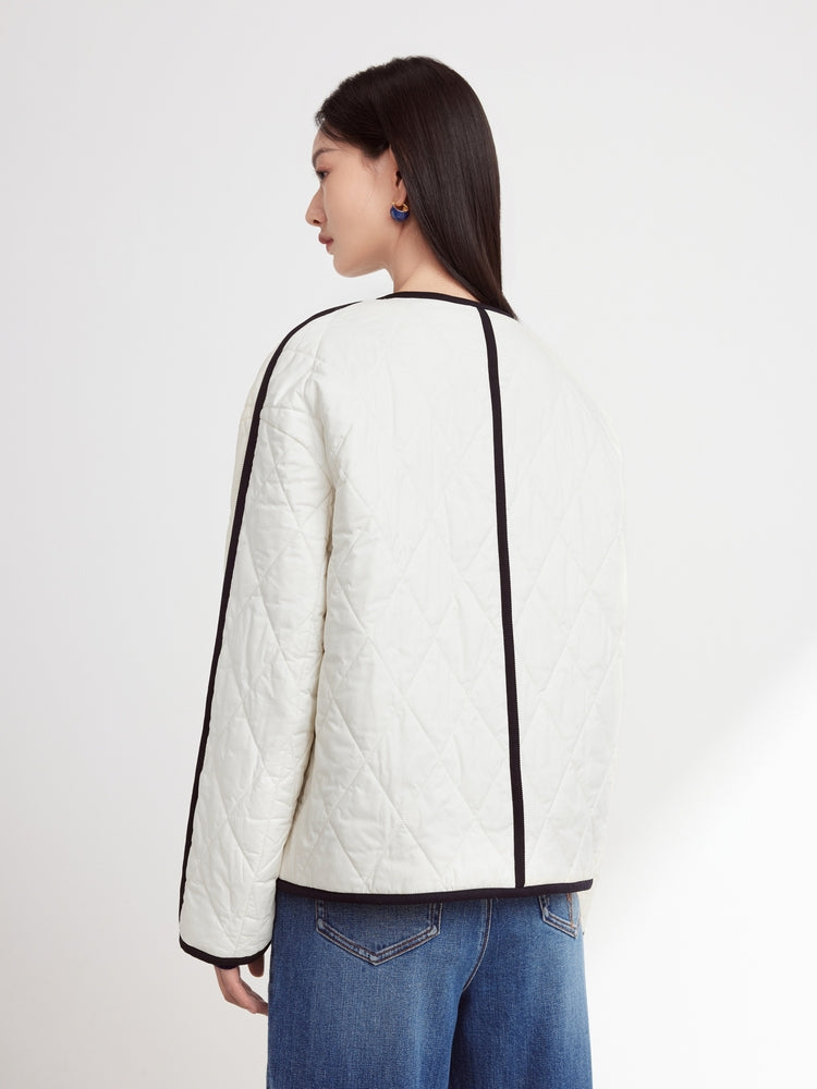 Parisian-Style Cotton Jacket | White