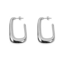 Portia Earring Medium | Rhodium-Plated Brass