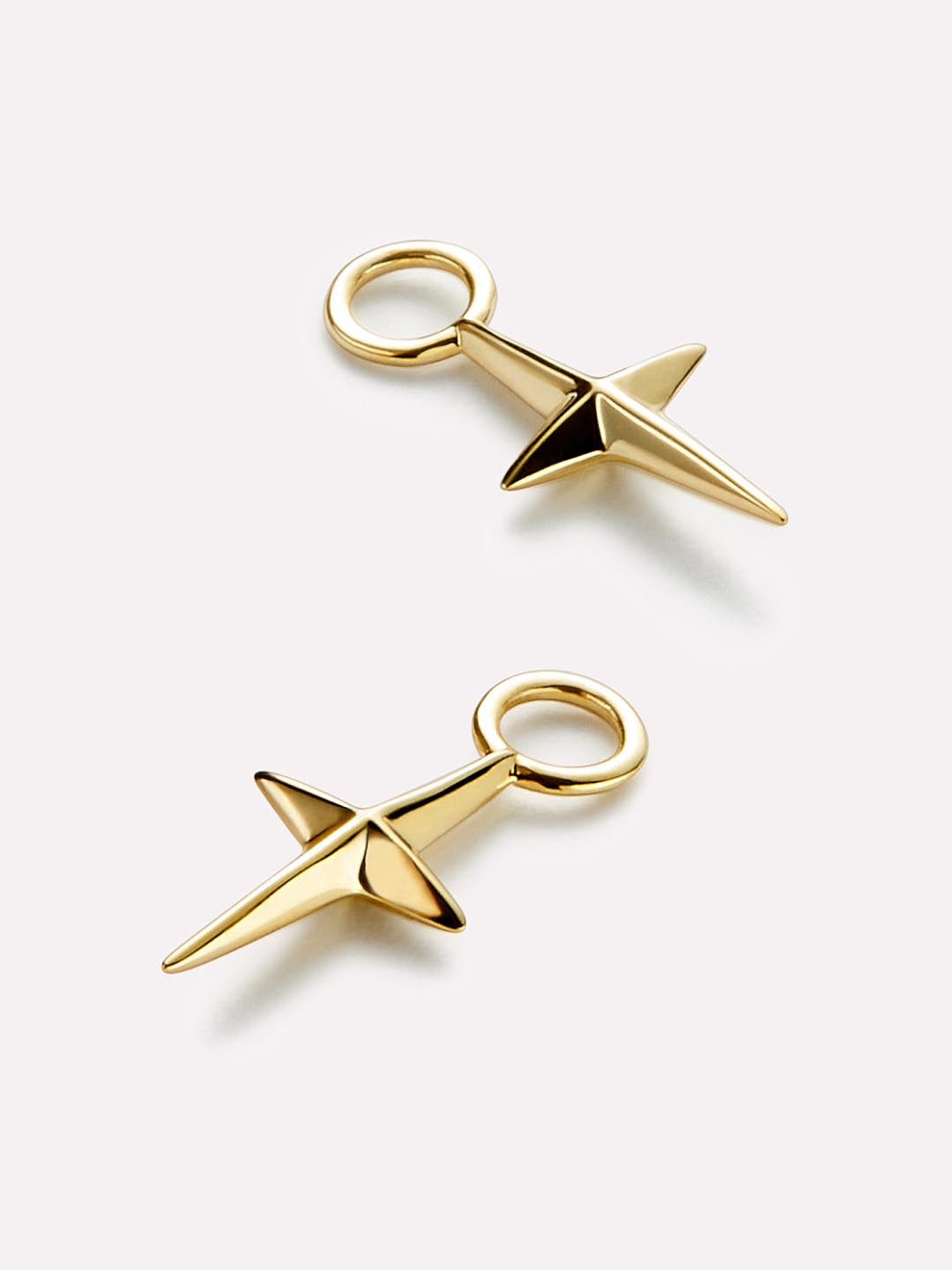 14K Gold Plated Bar Dagger Paired Set Huggie Hoops Earring Charms Ana Luisa Sleek Charms Starter Kit