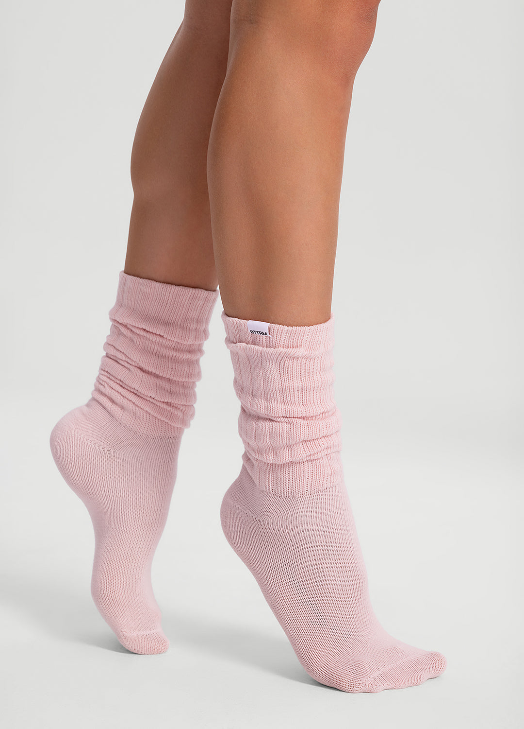 Unisex Cotton Slouch Socks | Ballet Pink