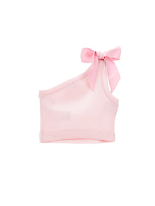 Girls | One Shoulder Viscose Tank Top | FairyTale Pink