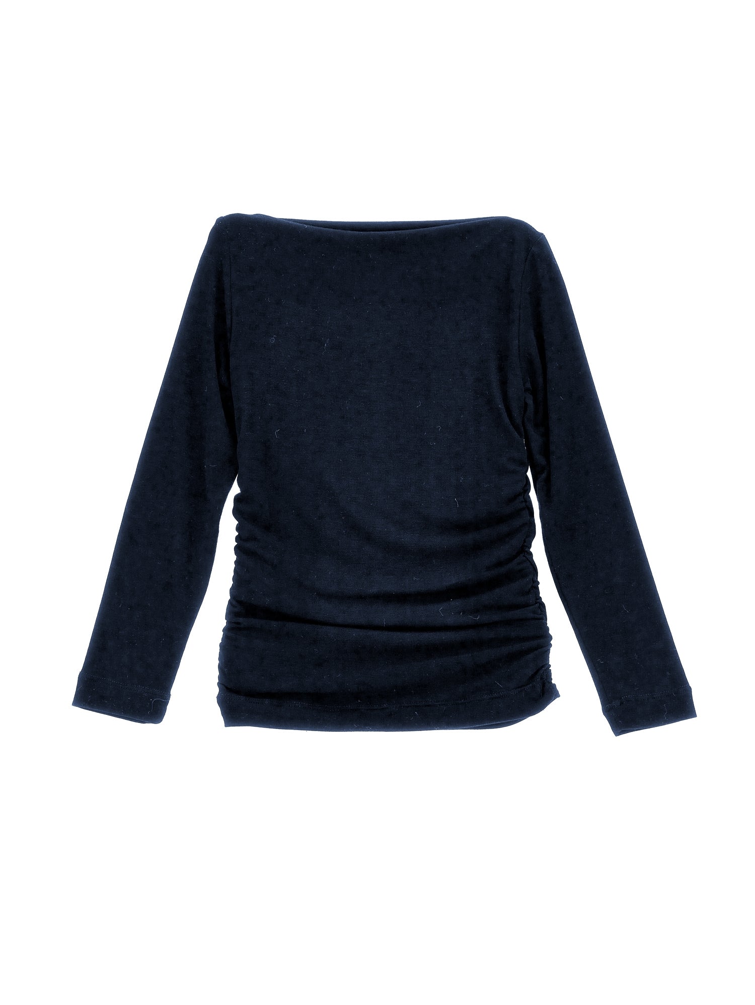 Girls | Draped Viscose T-Shirt | Navy Blue