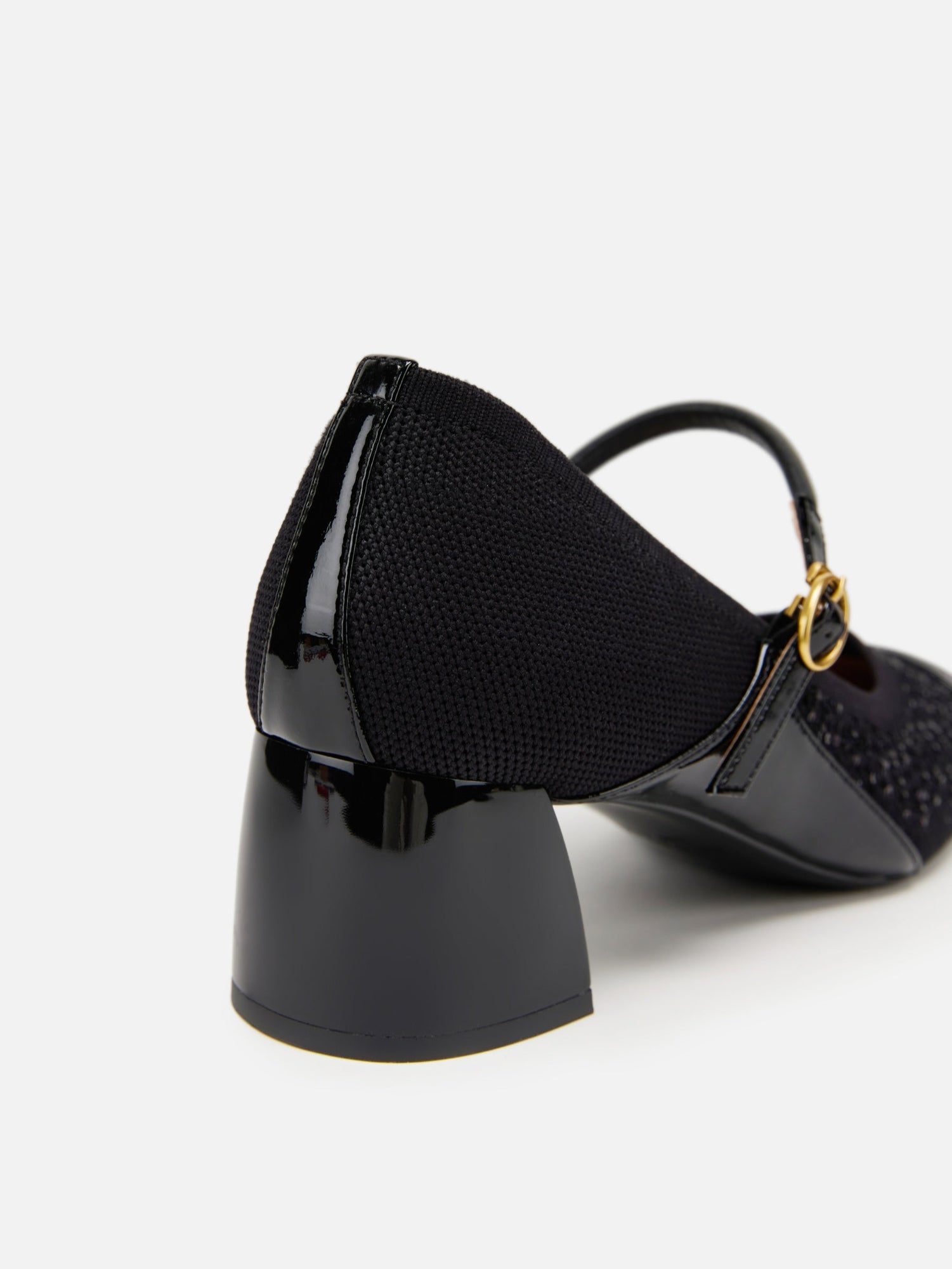 Square Toe High Heel | Black