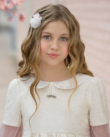 Girl | Cherry Blossom and Hair Clip | White x Pink