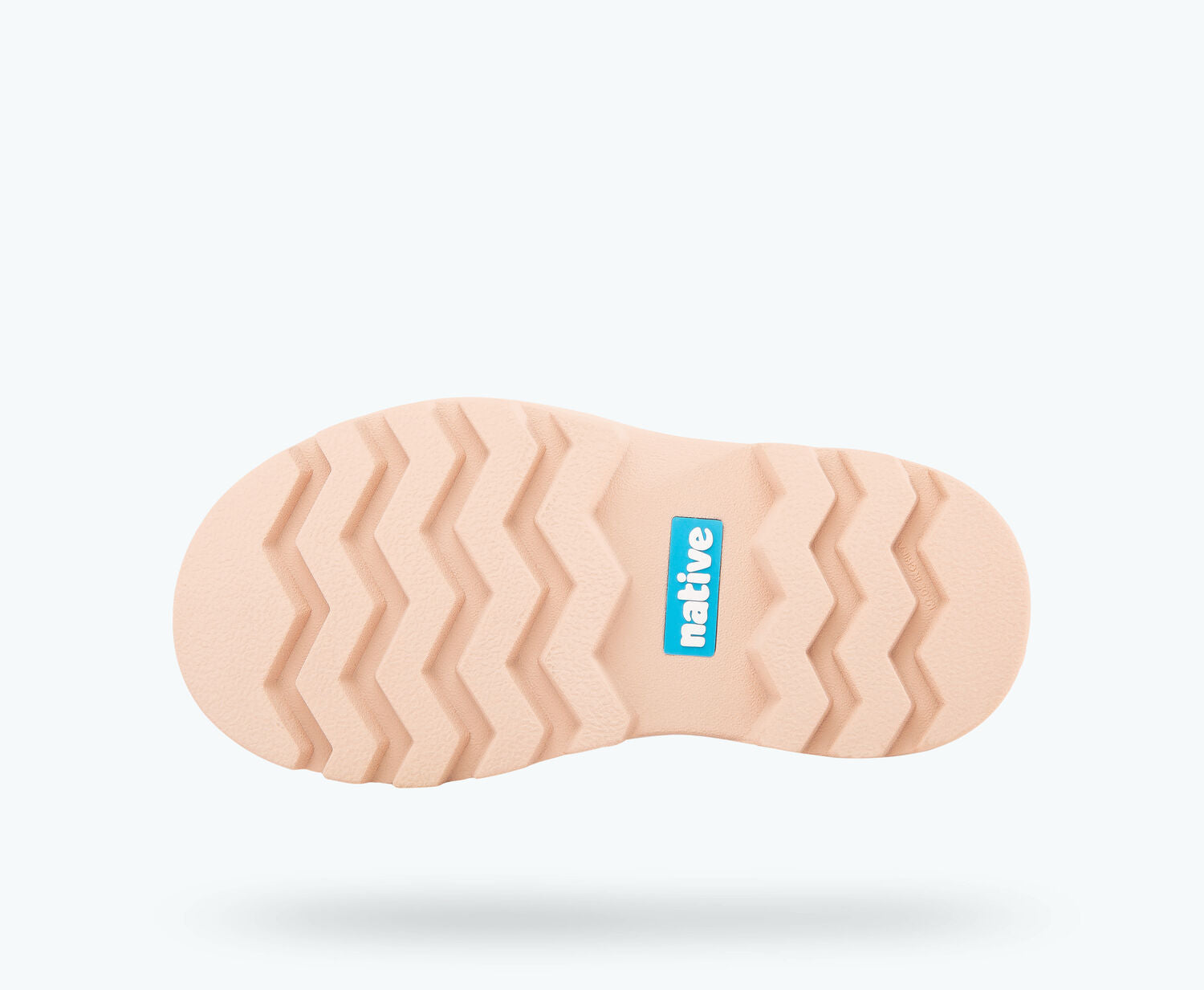 Bottom view of a Native Shoes Kids Kensington Treklite Kids | Chameleon Pink Footwear