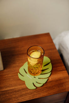 Small | Merino Wool Monstera Trivet | Pistachio