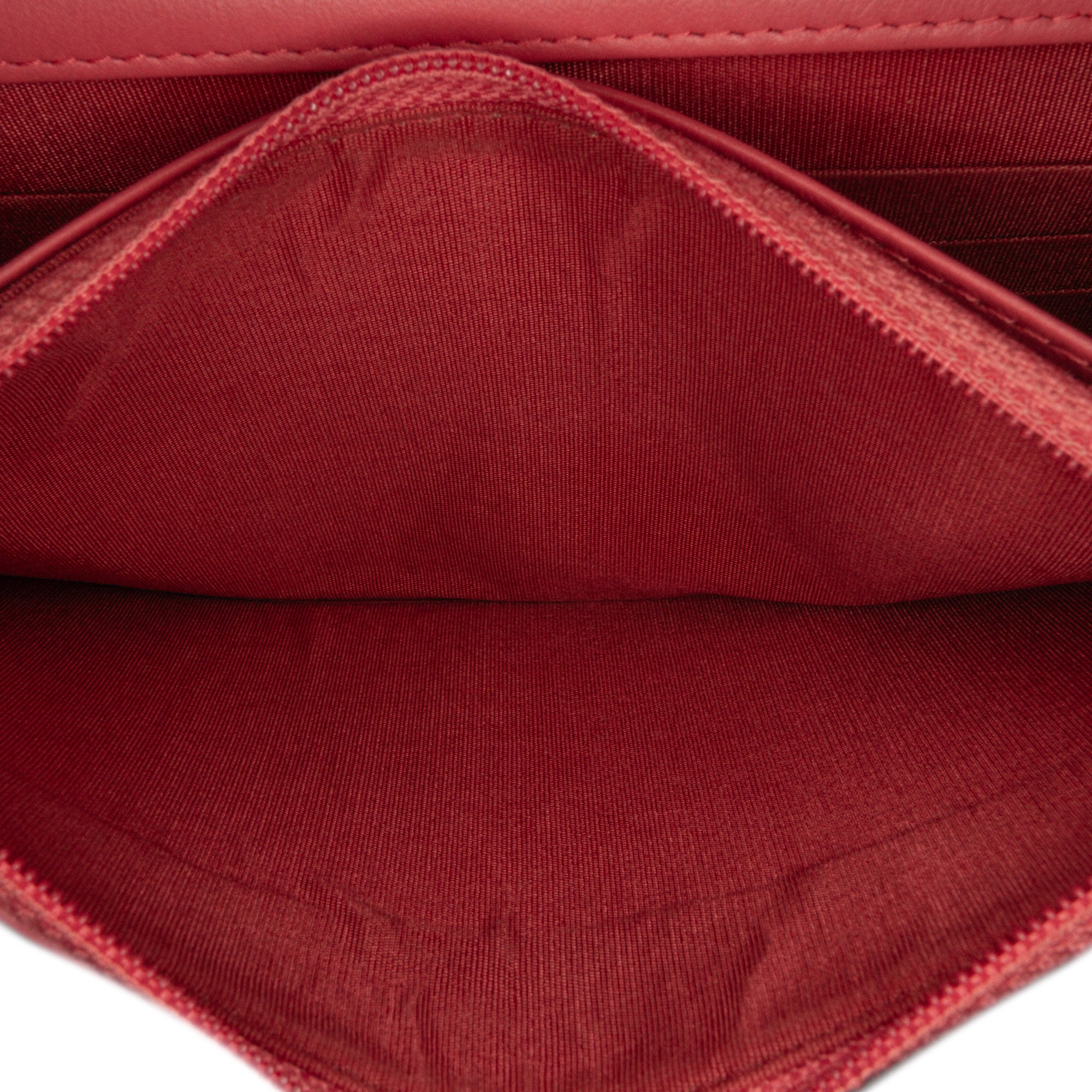 Chanel | Pre-Owned Quilted Lambskin Double Stitch Tassel Wallet On Chain | Pink