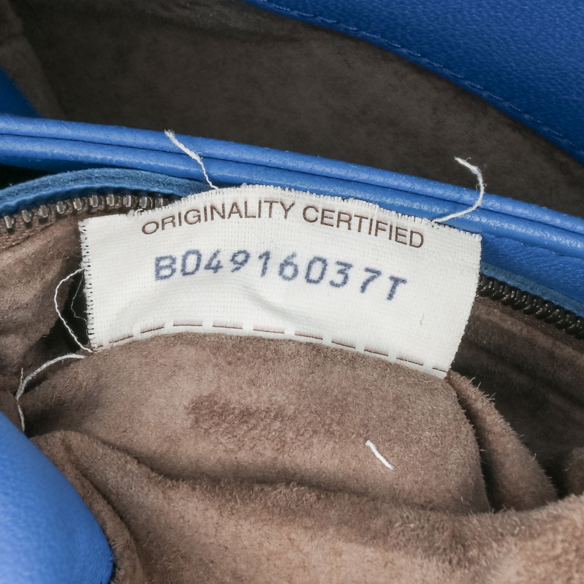 Bottega Veneta | Pre-Owned Medium Nappa Intrecciato Olimpia Shoulder Bag - I | Blue