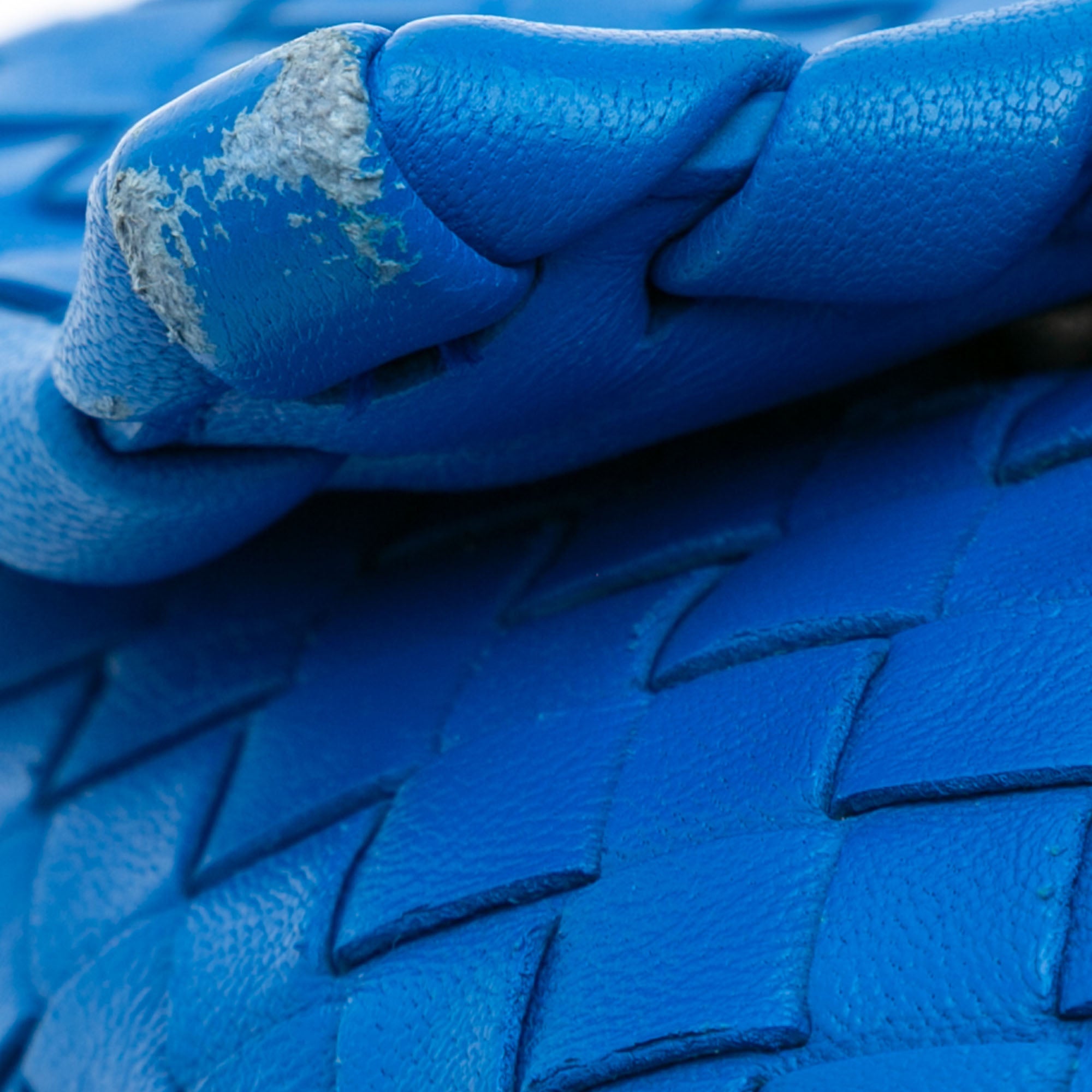 Bottega Veneta | Pre-Owned Medium Nappa Intrecciato Olimpia Shoulder Bag - I | Blue