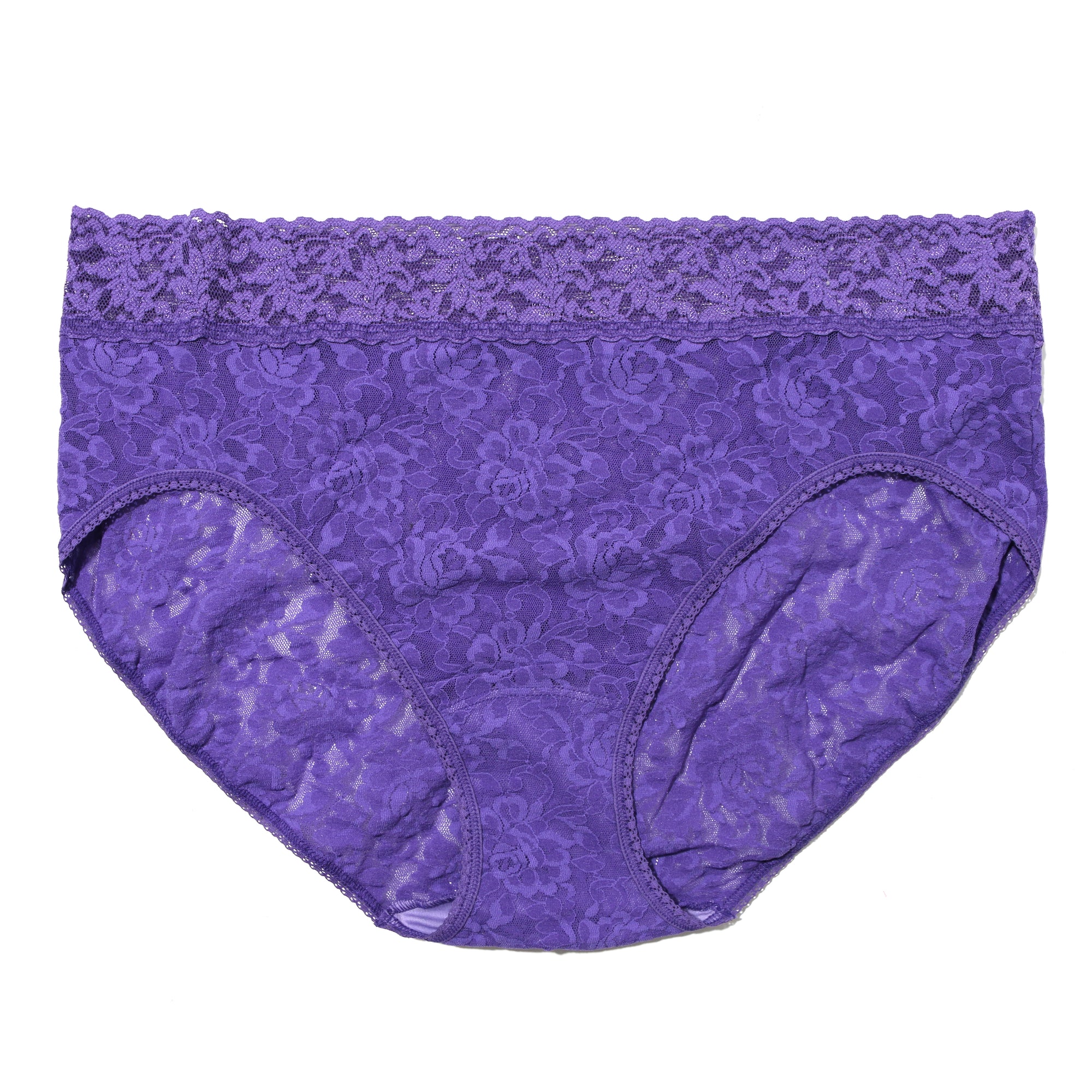 Plus Size Signature Lace French Brief | Wild Violet Purple