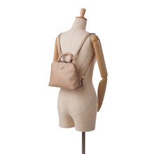 Prada | Pre-Owned Saffiano Lux Promenade Backpack | Brown/Nude