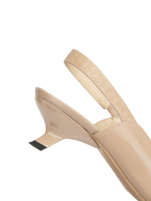 Pointed-Toe Heel | Camel