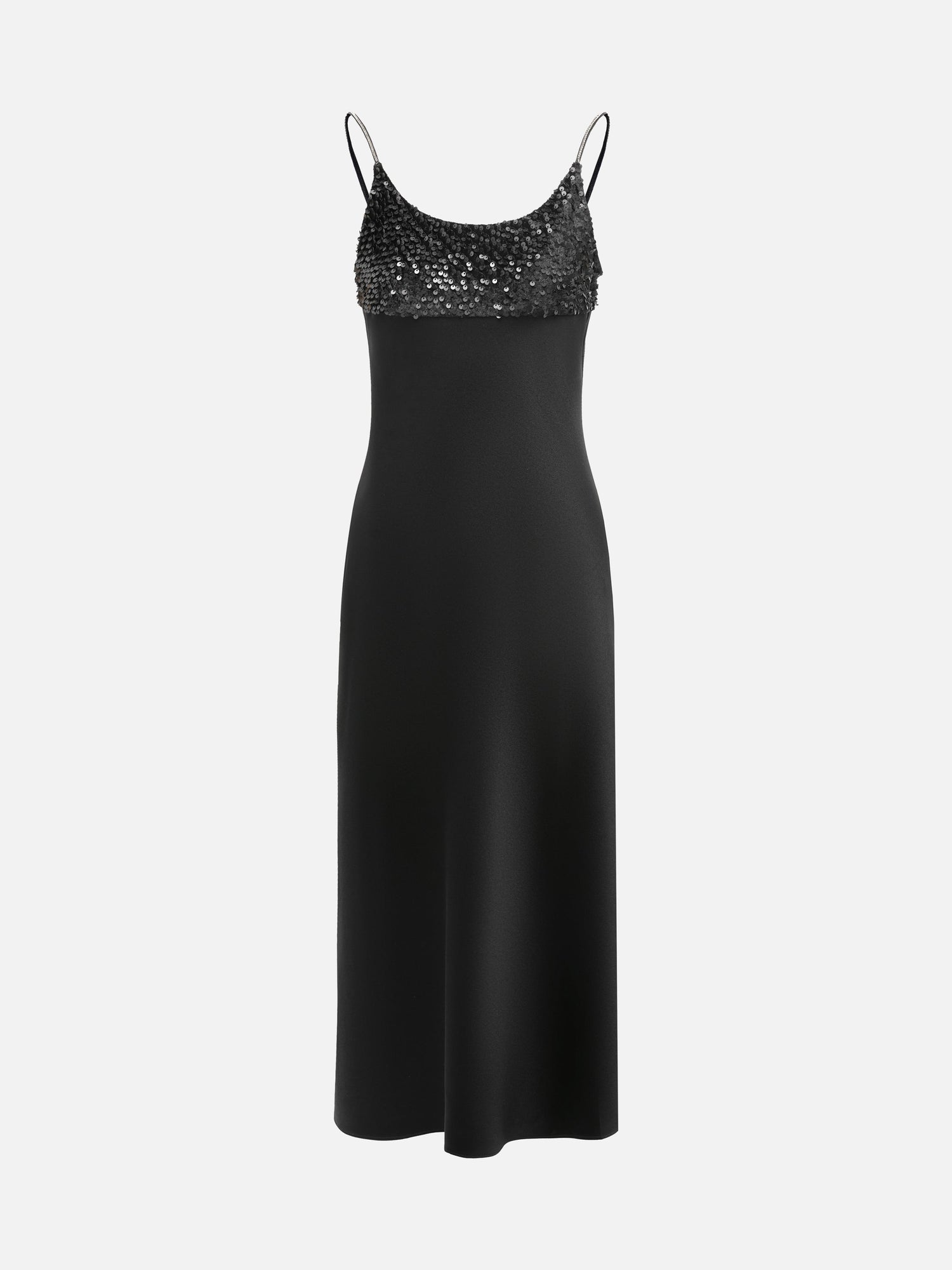 Sequin Slip Dress | Black