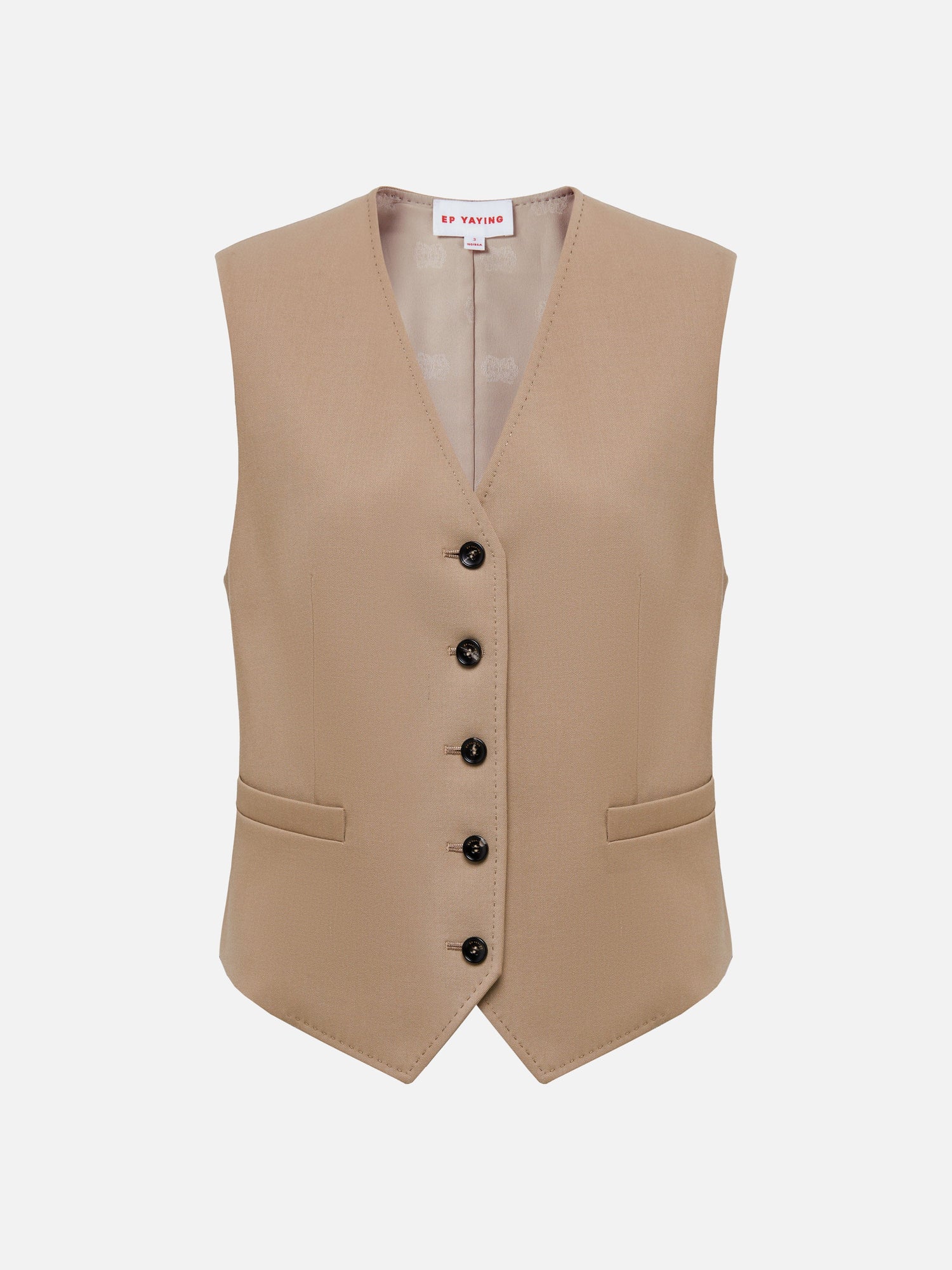 Button Vest | Beige