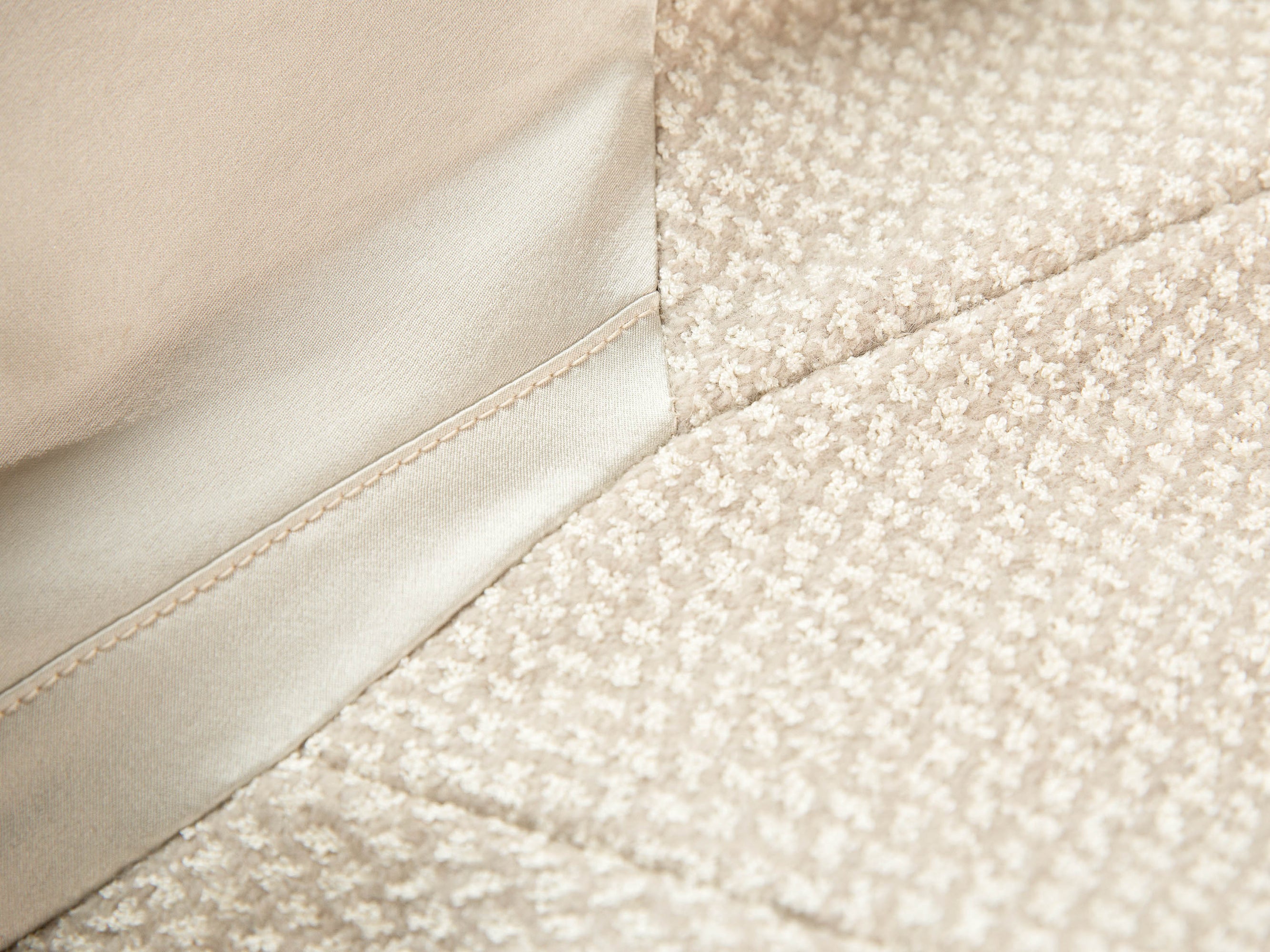 Tweed Double-Breasted Blazer  | Beige