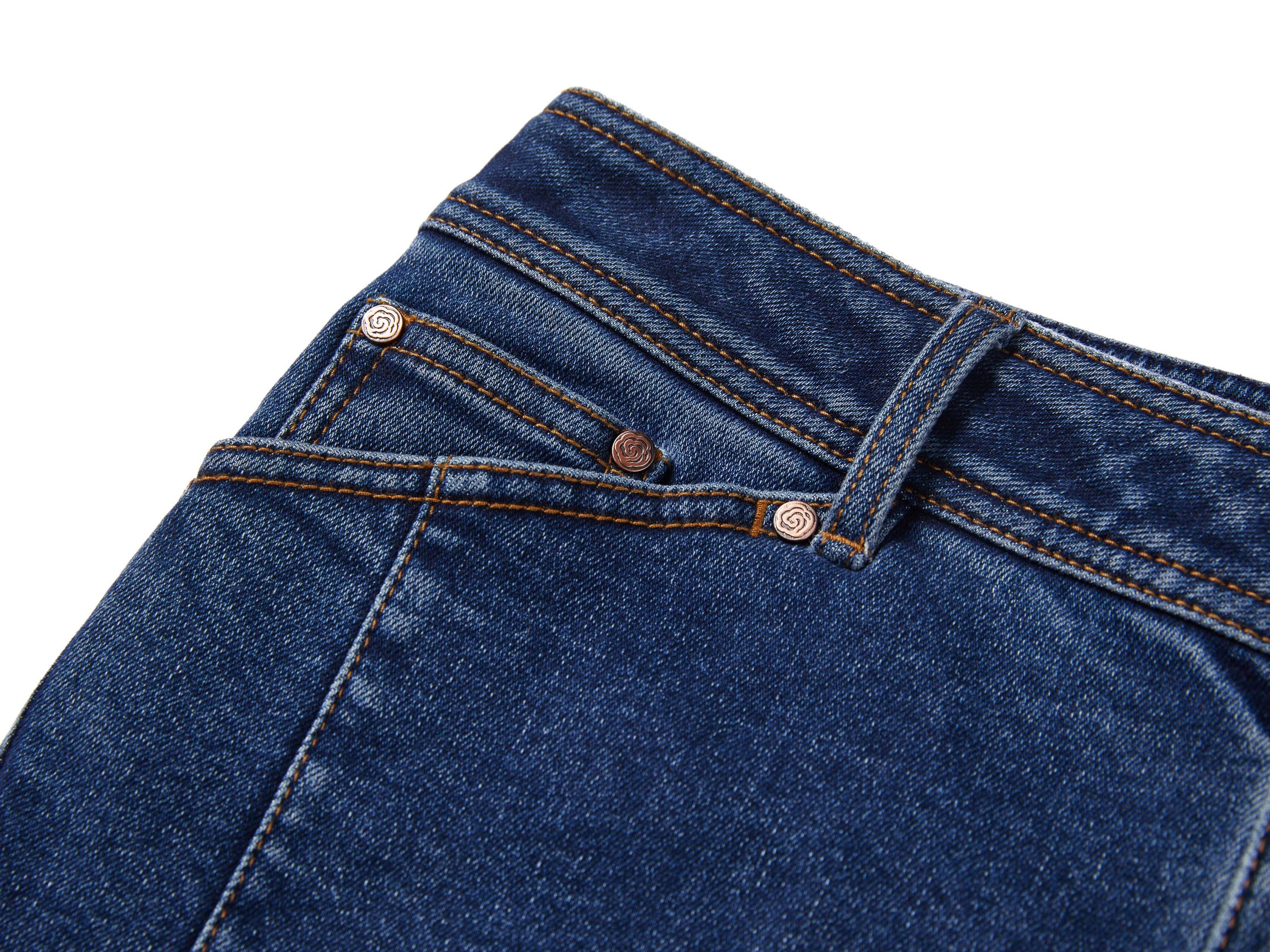 High-Waisted Straight Leg Flared Jeans | Blue