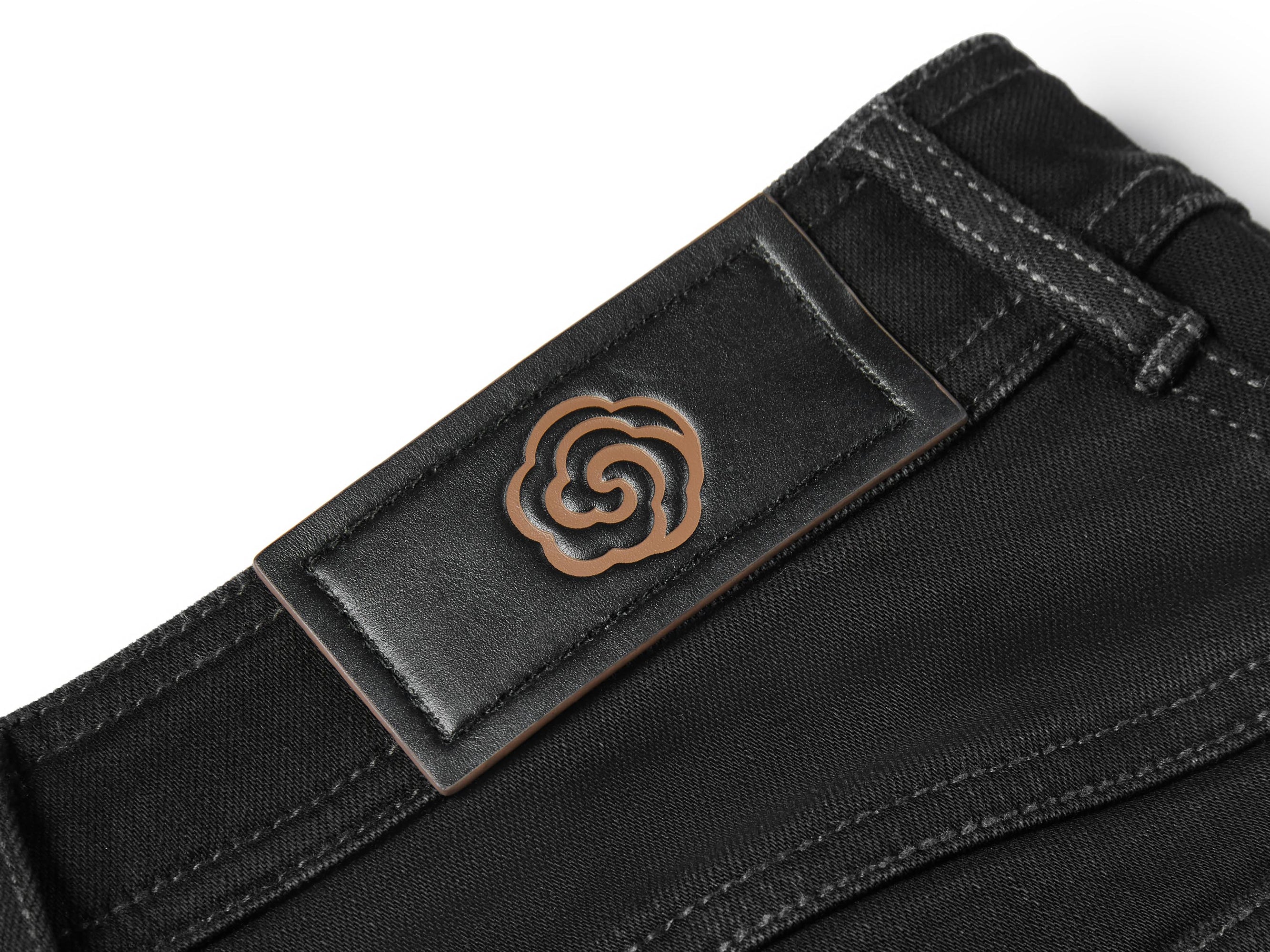 Straight Leg High-Waisted Flared Jean | Black