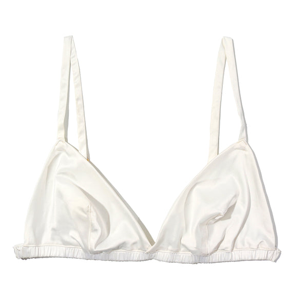 Satin Sleep Bralette | Light Ivory