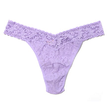 Signature Lace Original Rise Thong | Hyacinth