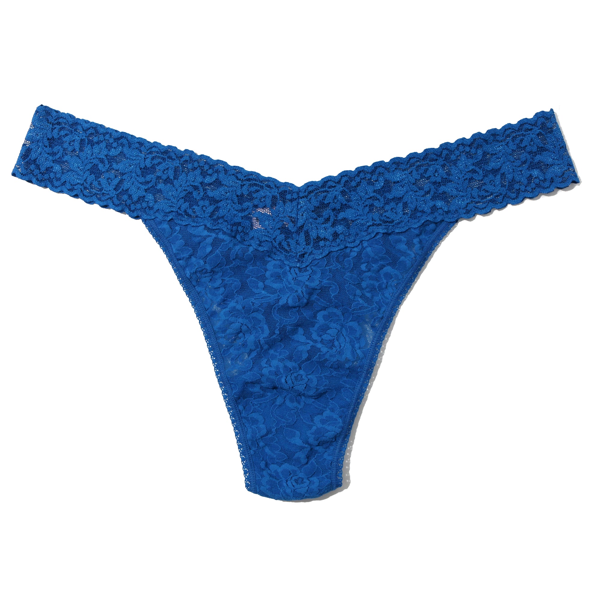 Plus Size Signature Lace Original Rise Thong | Odyssey Blue