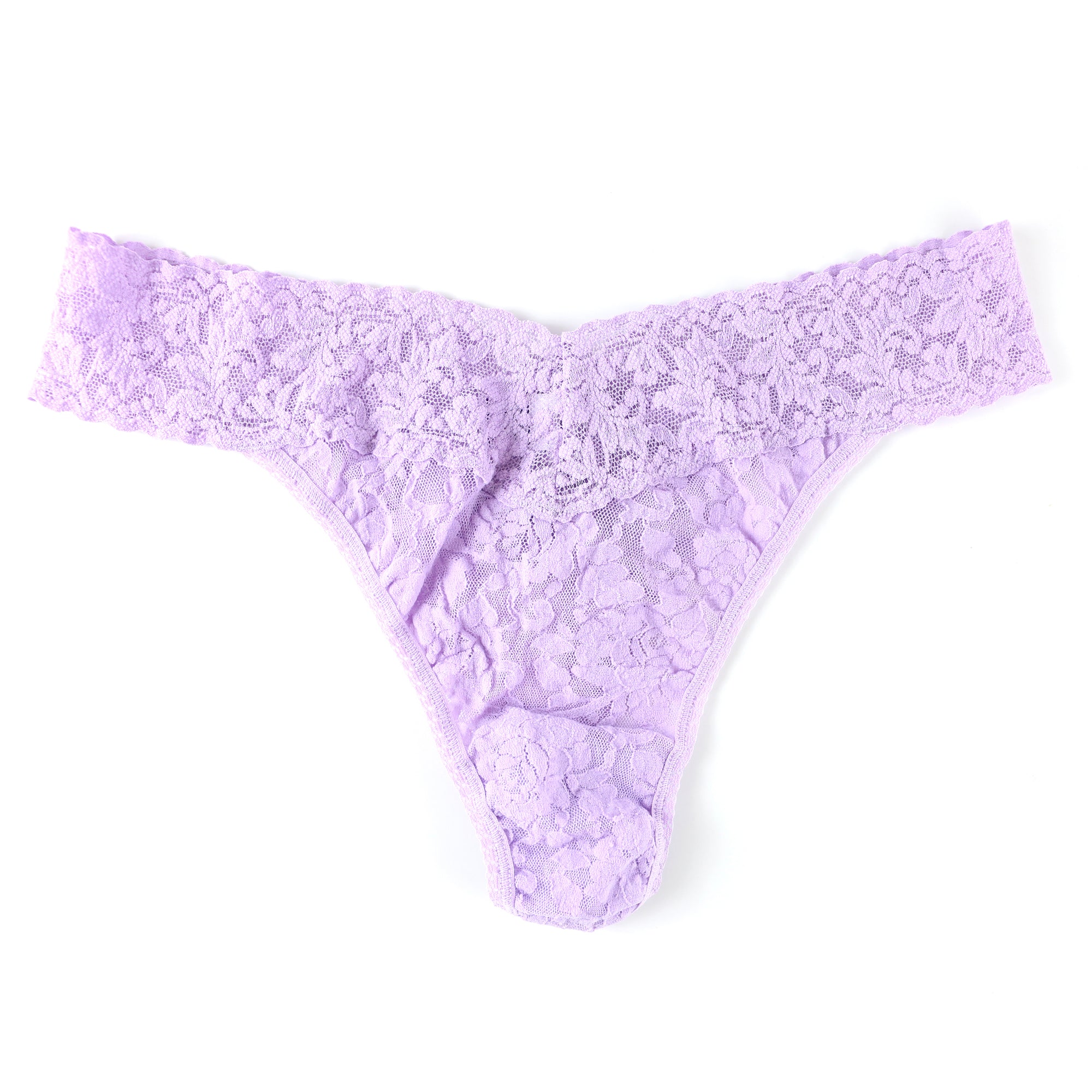 Signature Lace Original Rise Thong | Cool Lavender Purple