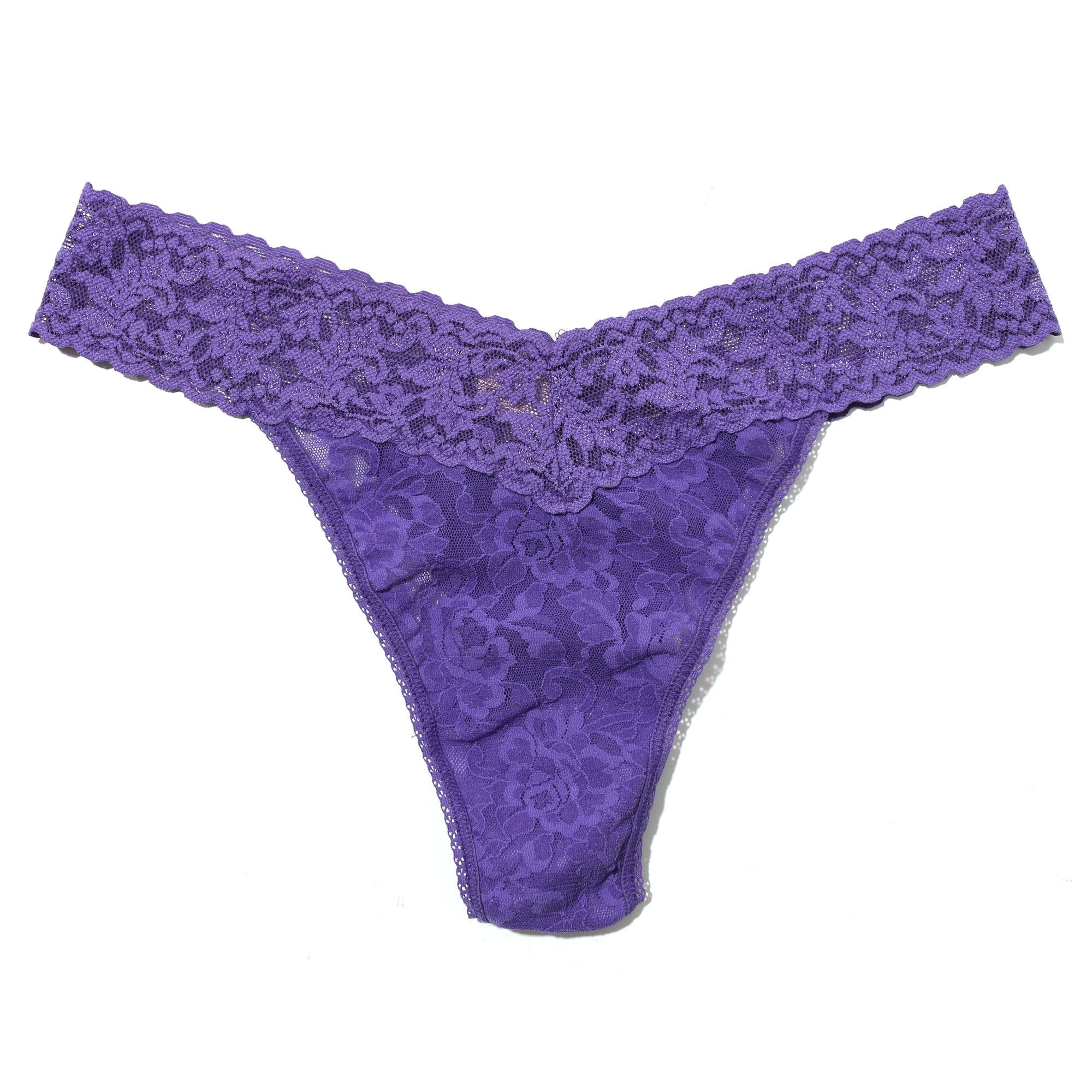 Signature Lace Original Rise Thong | Wild Violet Purple