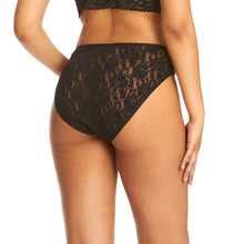 Signature Lace High Cut Brief | Black