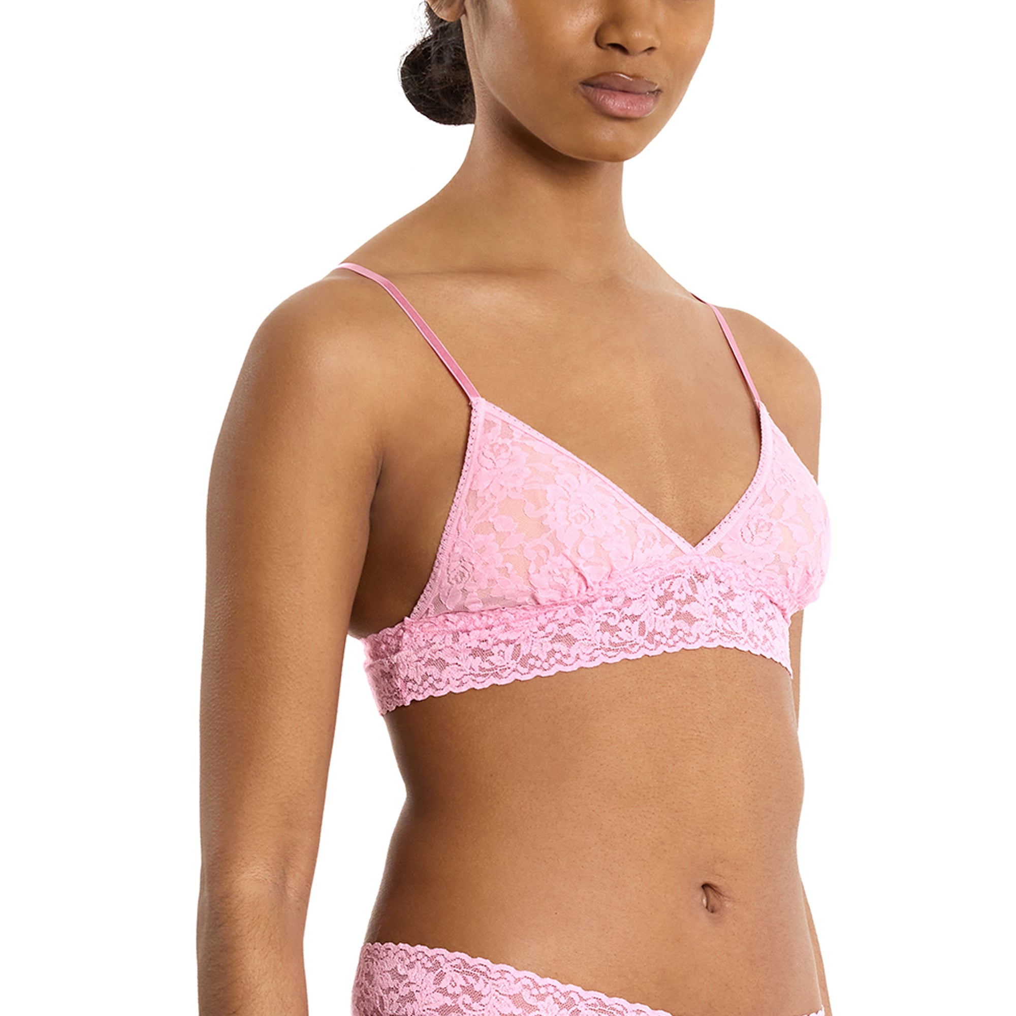 Signature Lace Padded Bralette | Strawberry Lemonade (Pink)