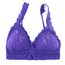 Signature Lace Padded Crossover Bralette | Wild Violet Purple