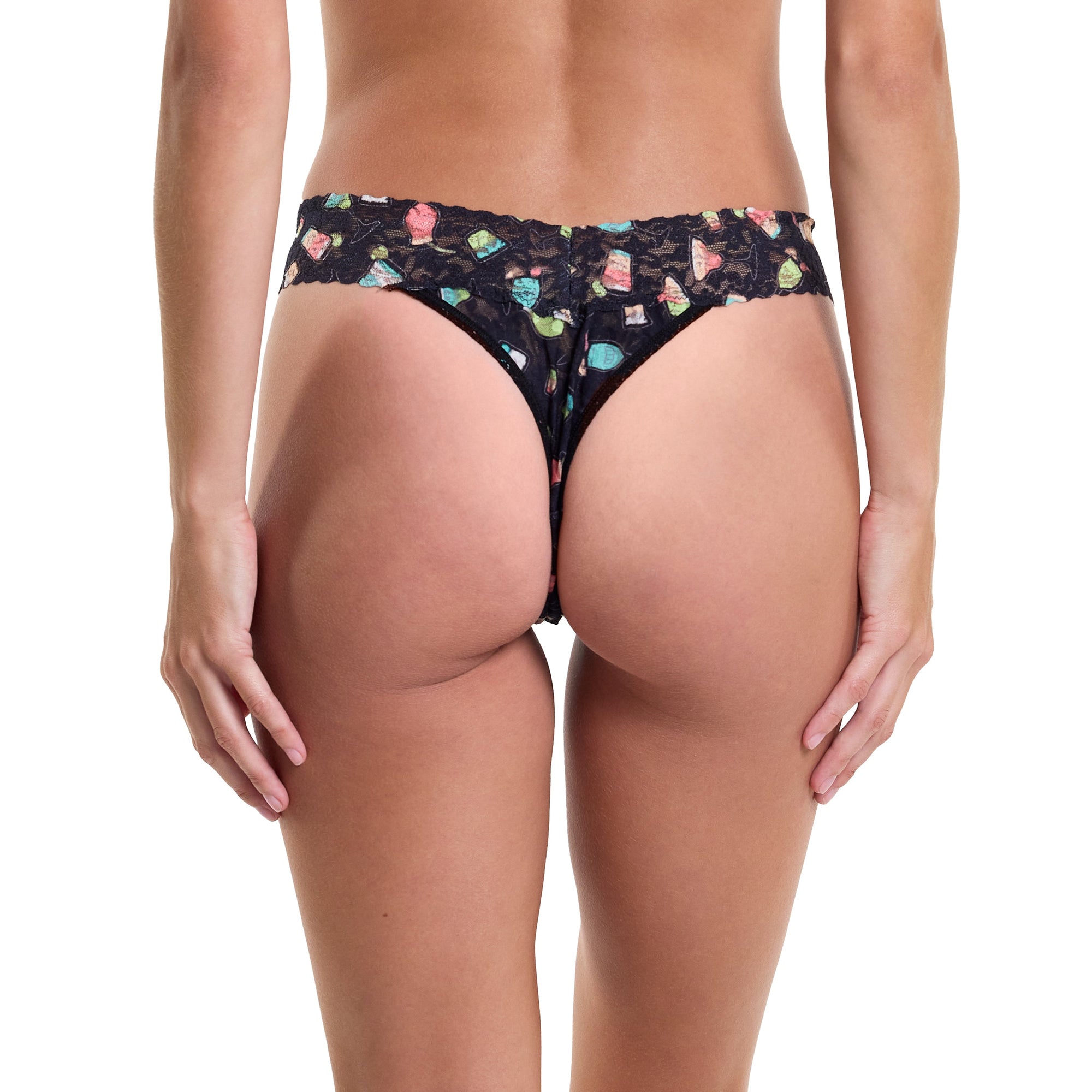 Signature Lace Original Rise Thong & Saxx Boxer Brief | Happy Hour (Black)