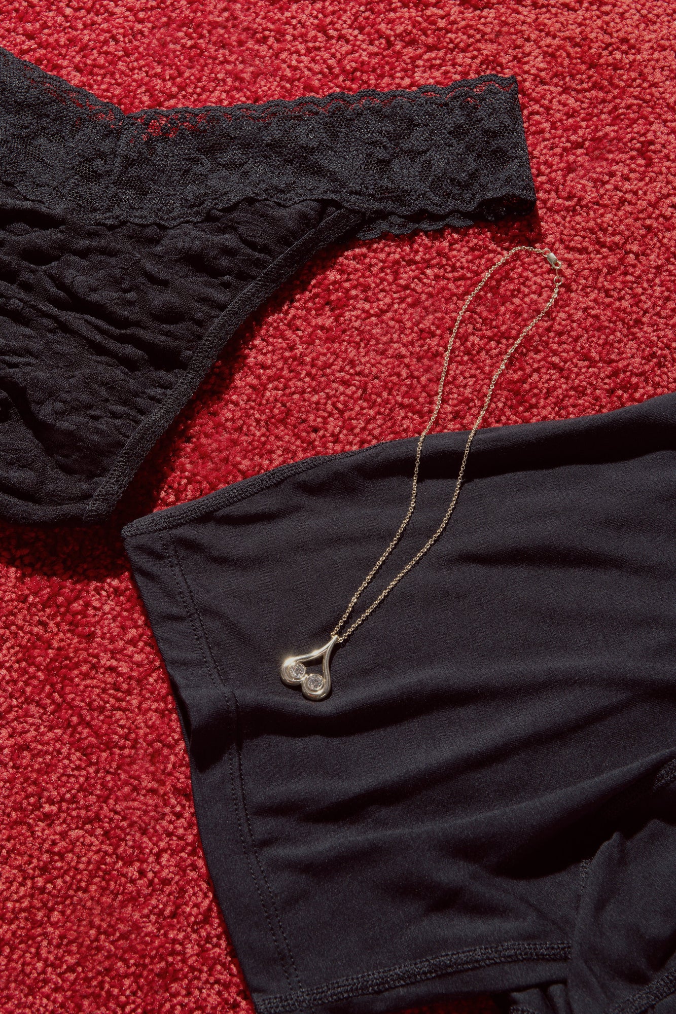 Signature Lace Original Rise Thong & Saxx Boxer Brief | Black