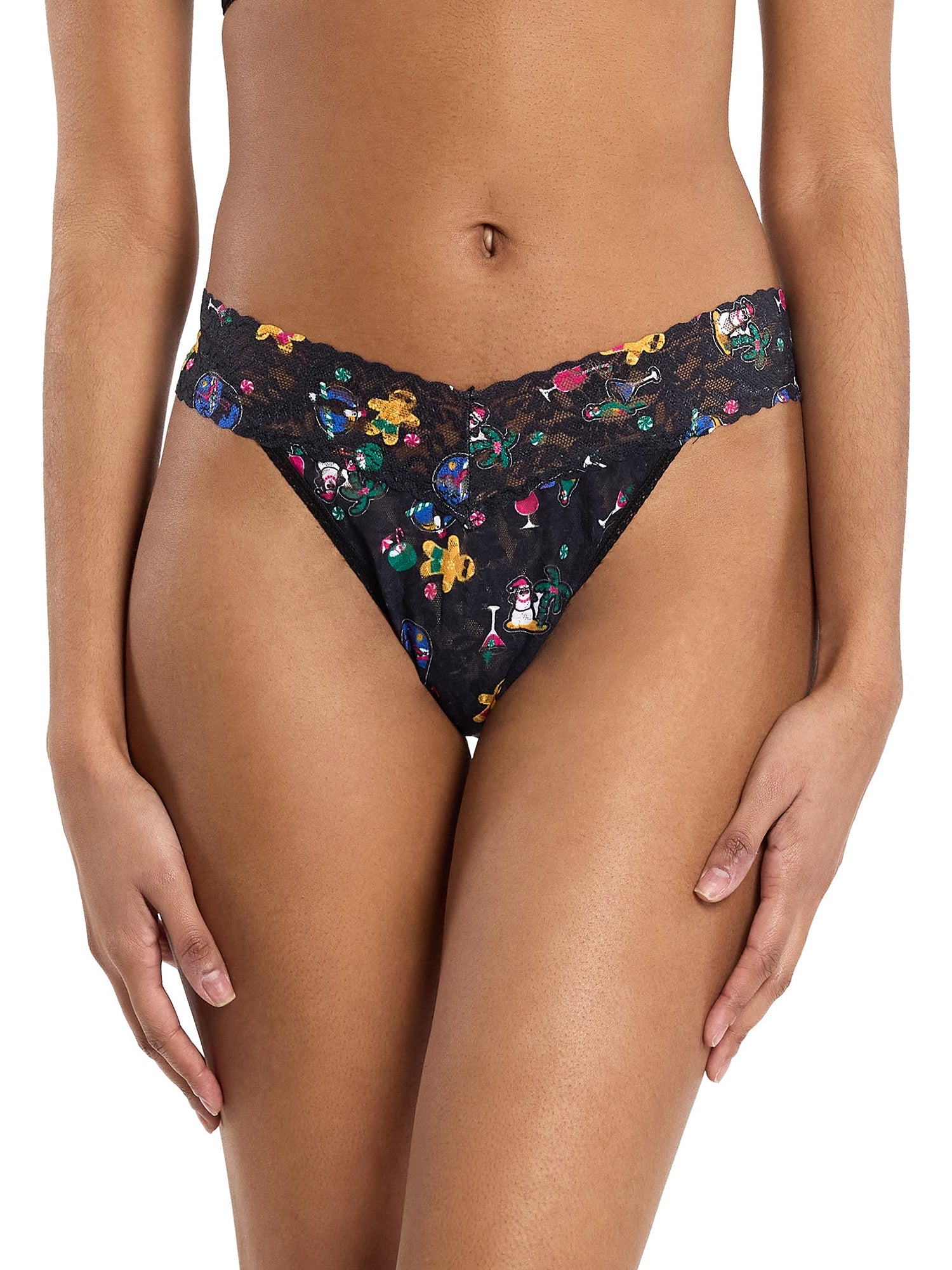 Signature Lace Original Rise Thong & Saxx Boxer Brief | Black