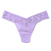 Signature Lace Low Rise Thong | Hyacinth