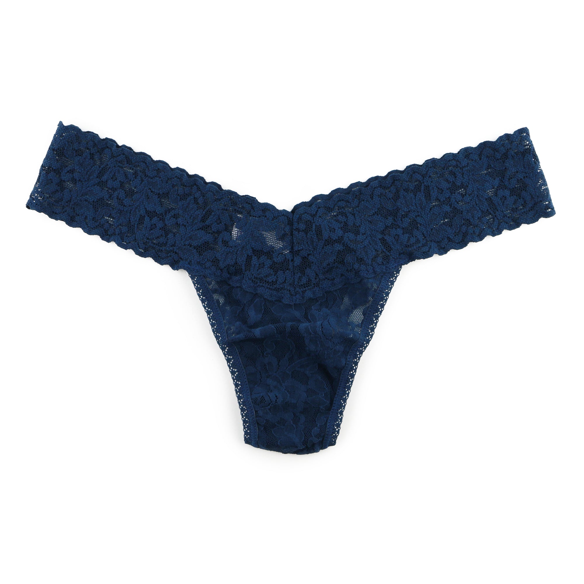 Signature Lace Low Rise Thong | Nori