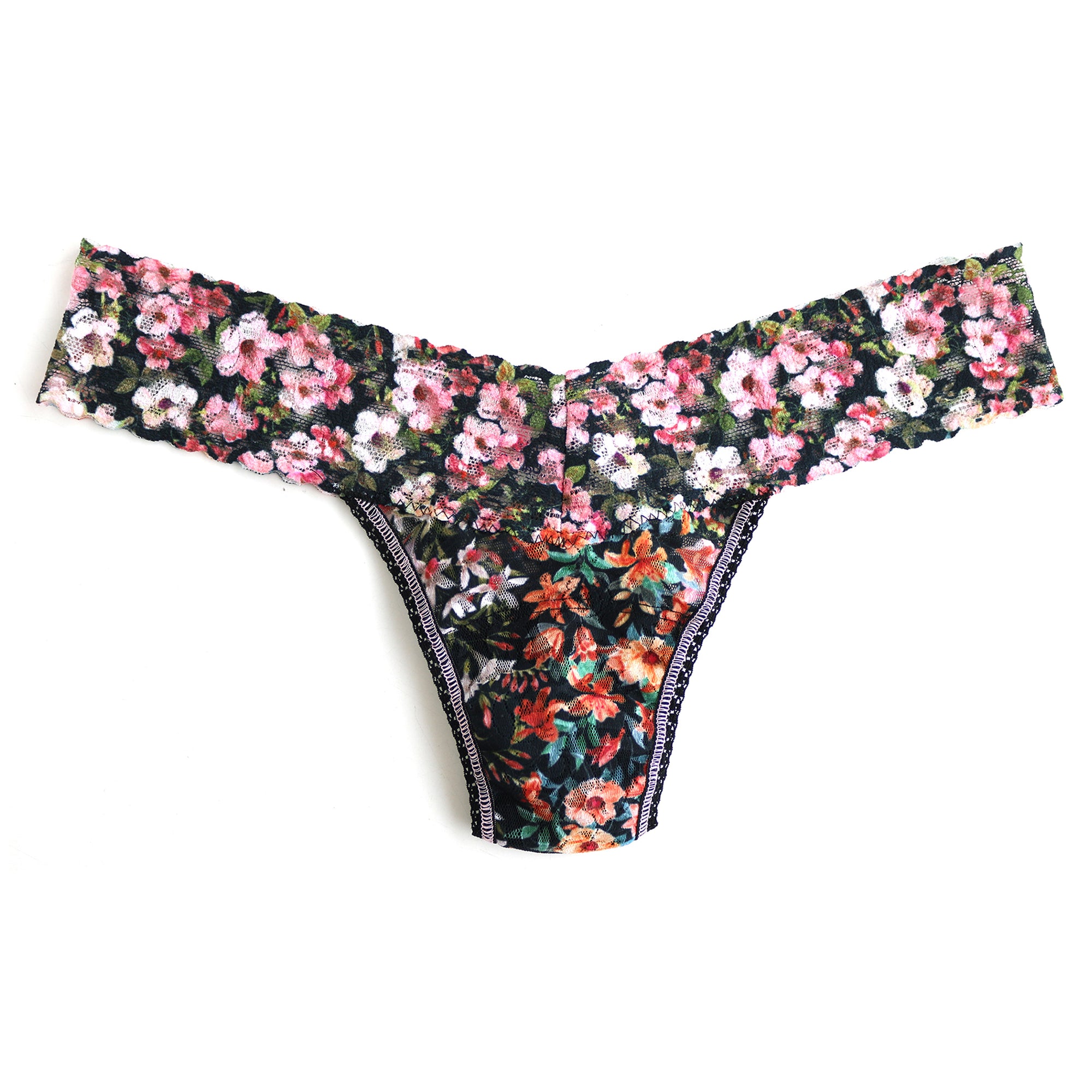 Signature Lace Low Rise Thong | Thumbelina Print