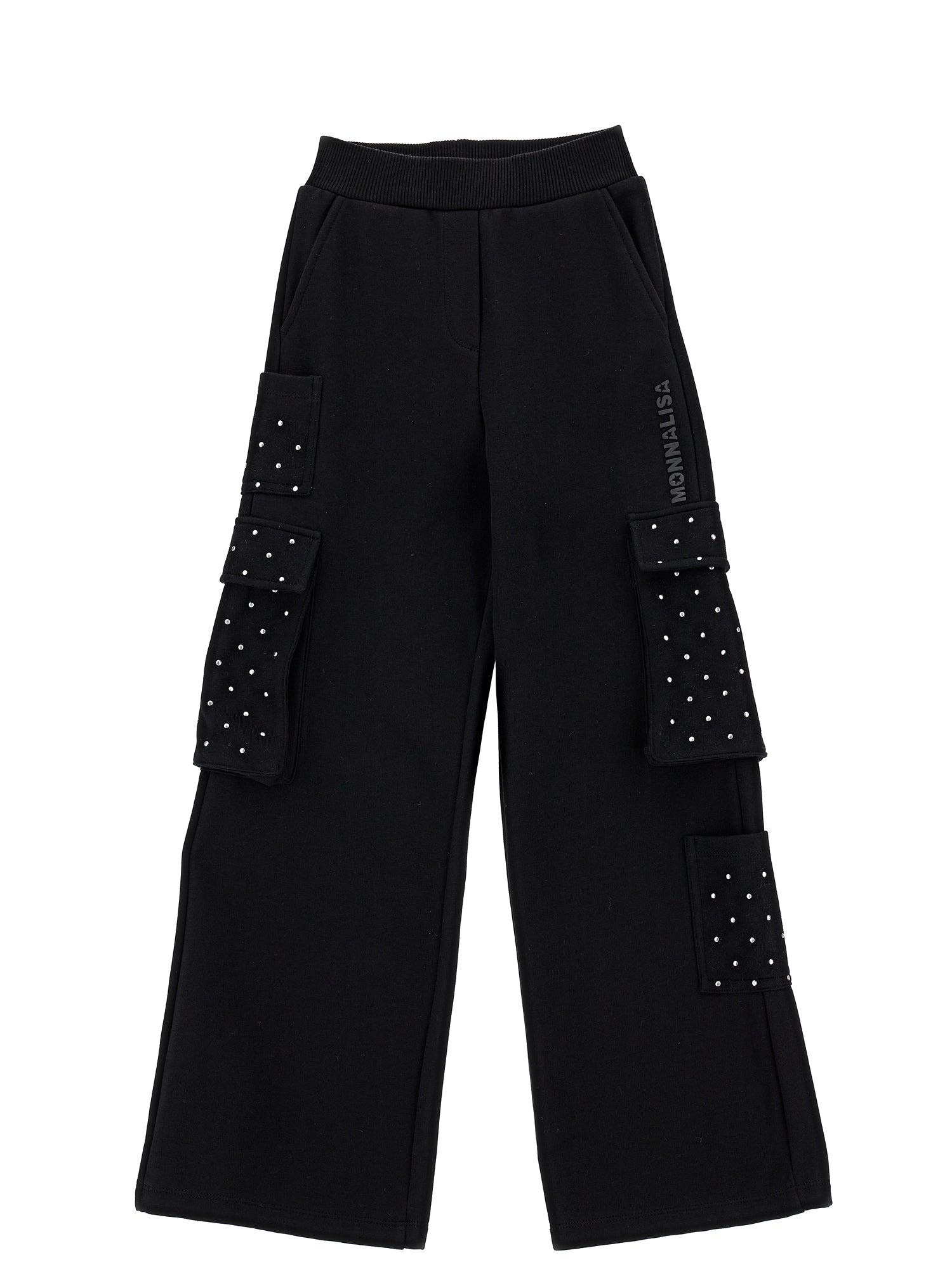 Girls | Cargo-Style Fleece Trousers | Black