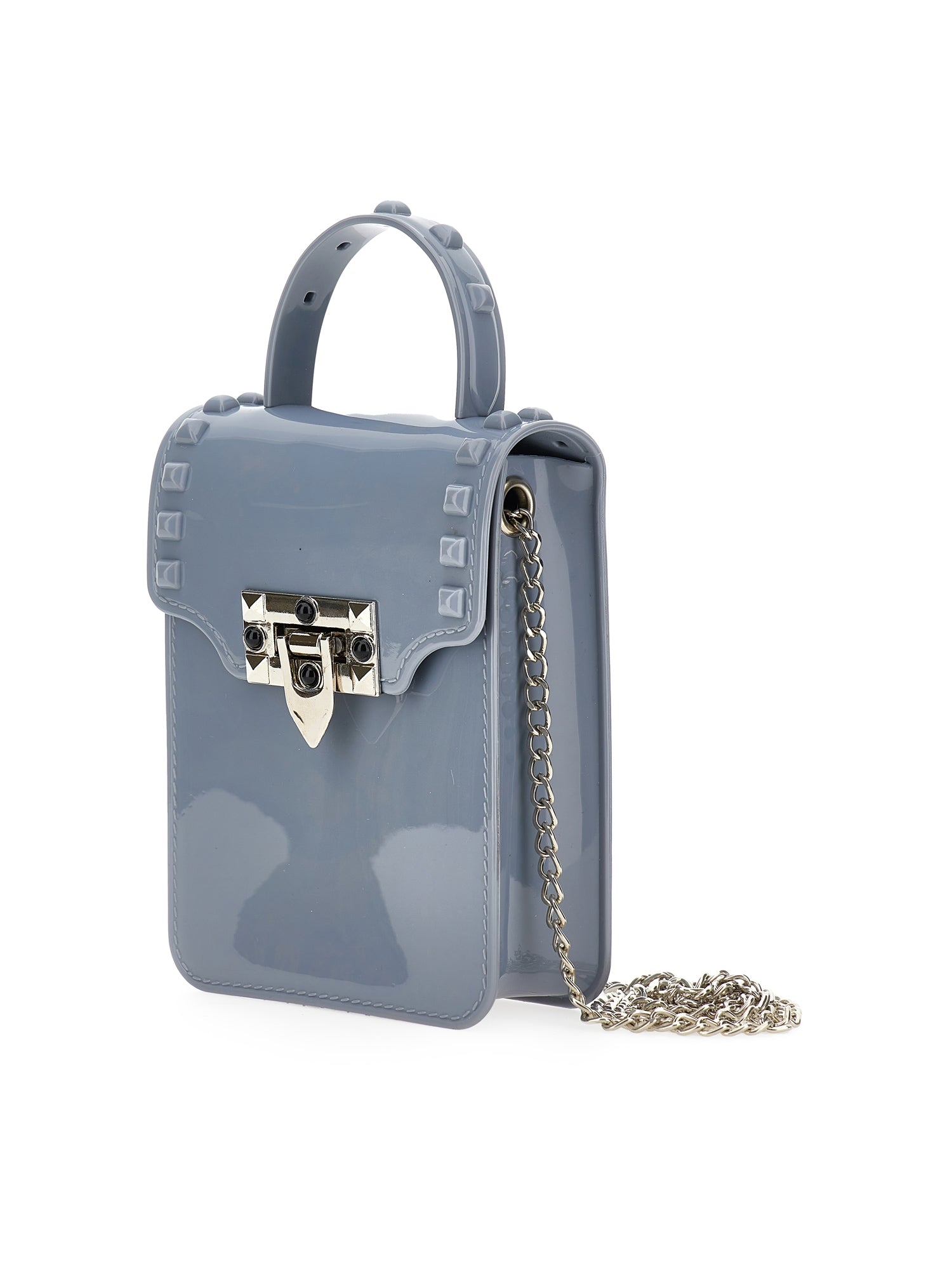 Girls | Mini Pvc Shoulder Bag | Sky Blue