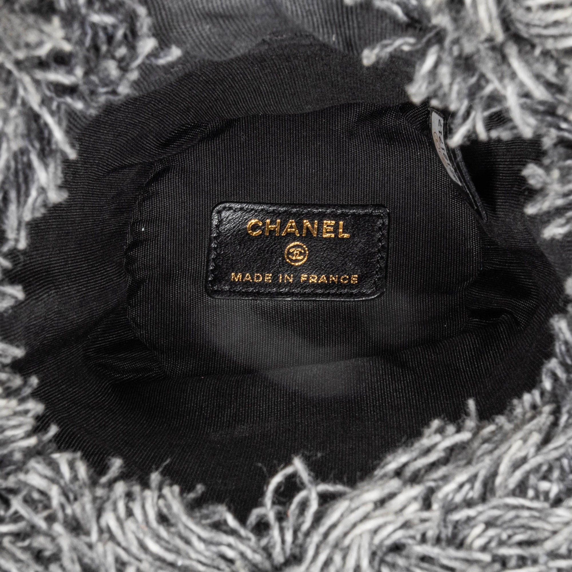 Chanel | Pre-Owned Mini Denim Mood Bucket with Chain - I | Gray/Charcoal