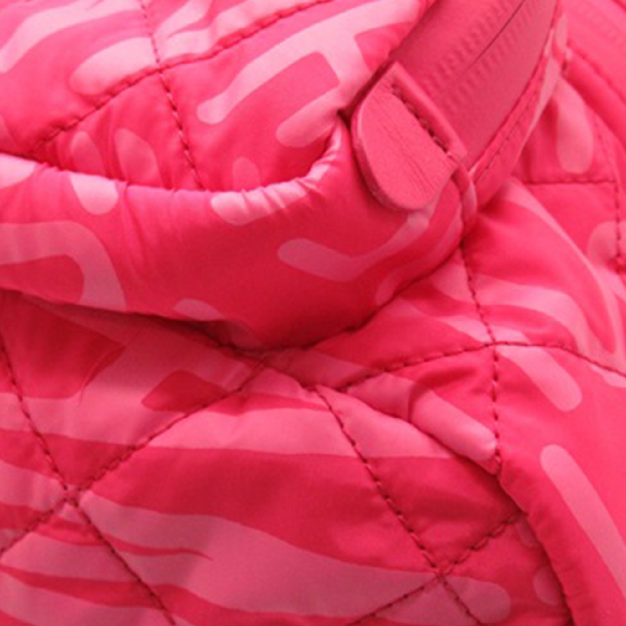 Chanel | Pre-Owned Printed Nylon Coco Neige Convertible Backpack | Pink