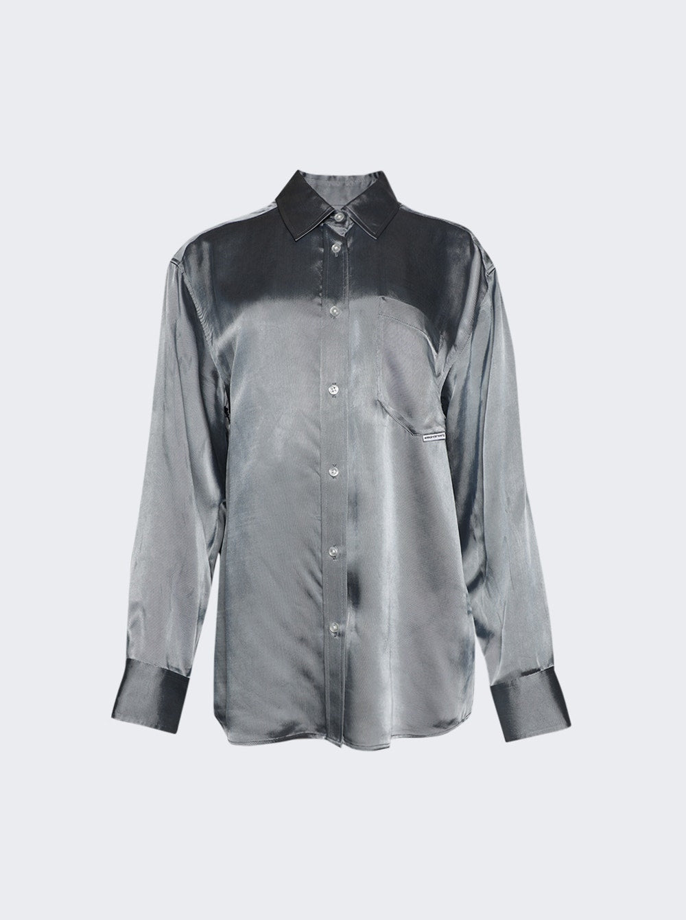 Women | alexanderwang | Button Up Boyfrined Shirt Oxford | Blue