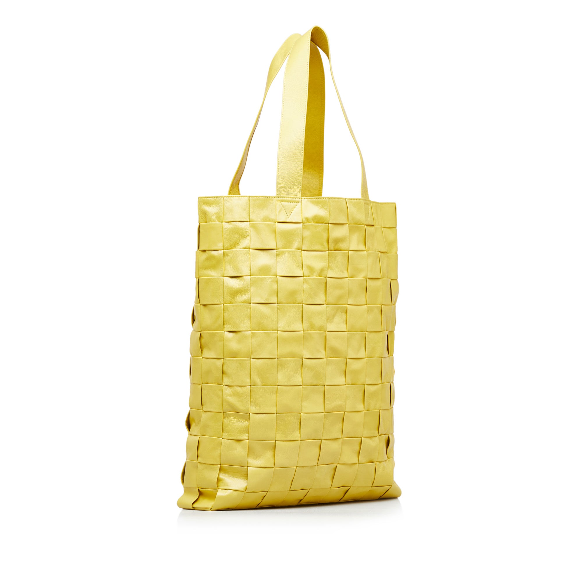 Bottega Veneta | Pre-Owned Nappa Maxi Intrecciato Cassette Tote | Yellow