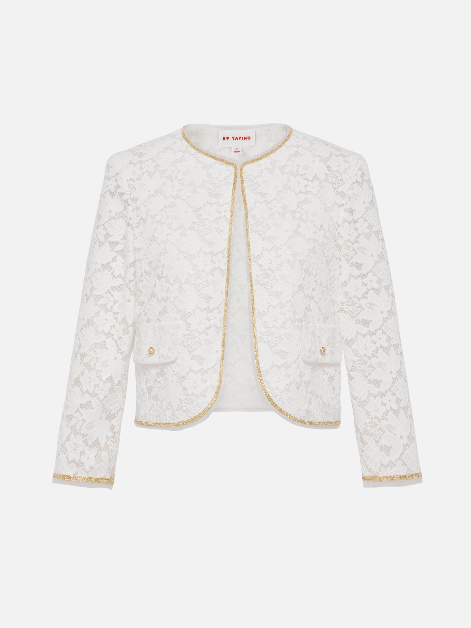 Chinese-style New Style Coat | White