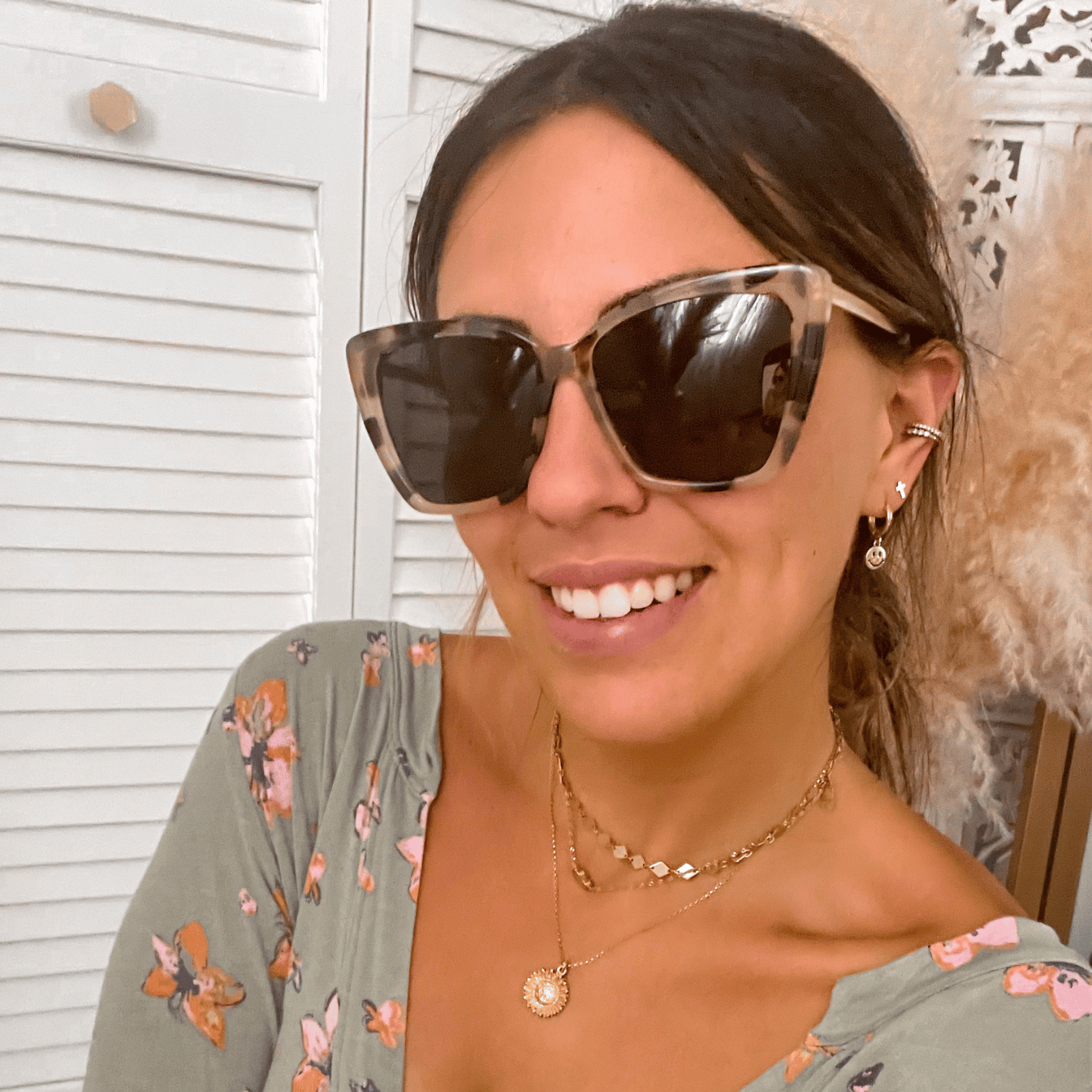 Womens | Becky II Sunglasses | Cream Tortoise | Grey Polarized Lenses