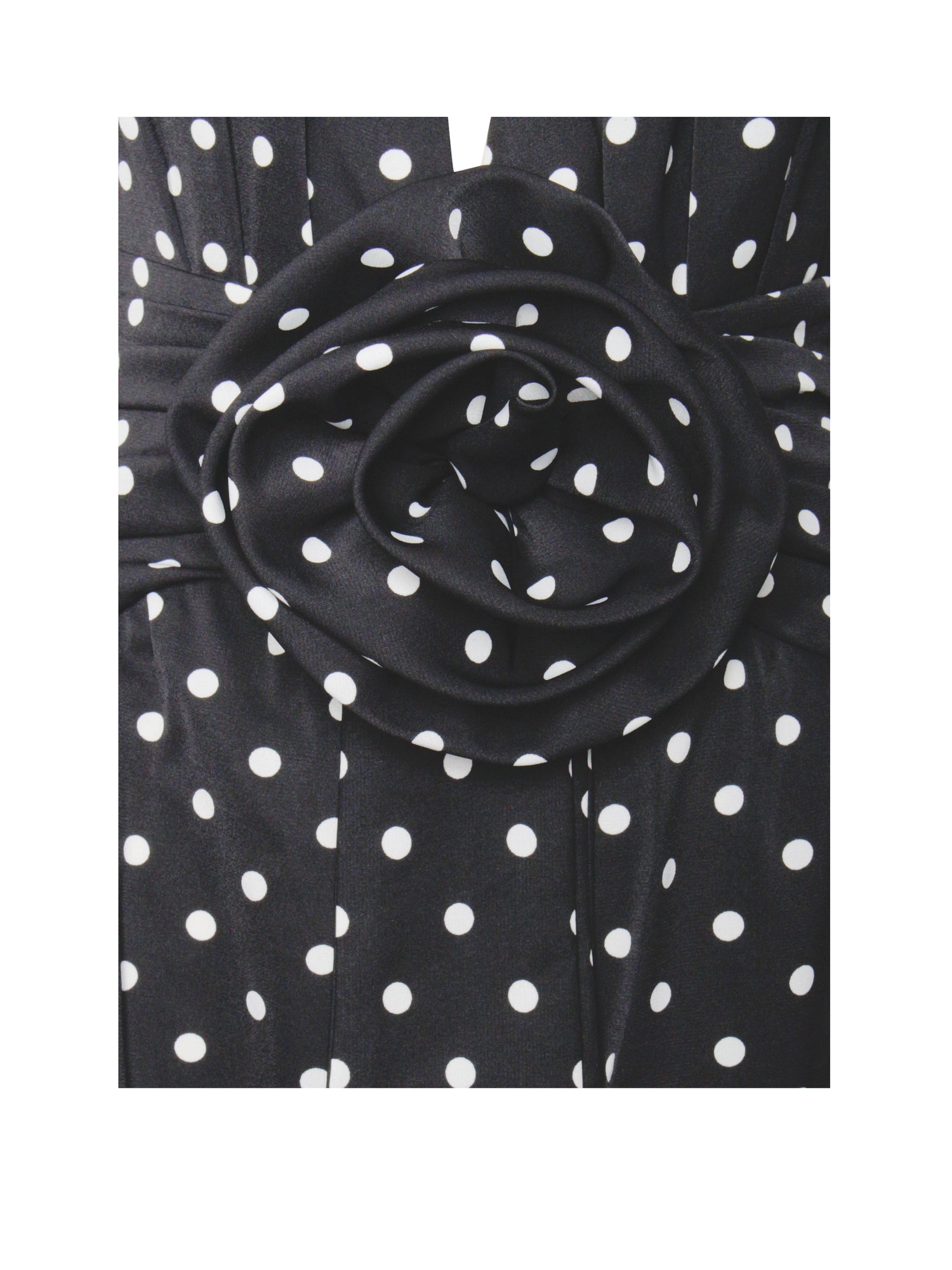 Oriana Polka Dots Halter Jumpsuit | Black