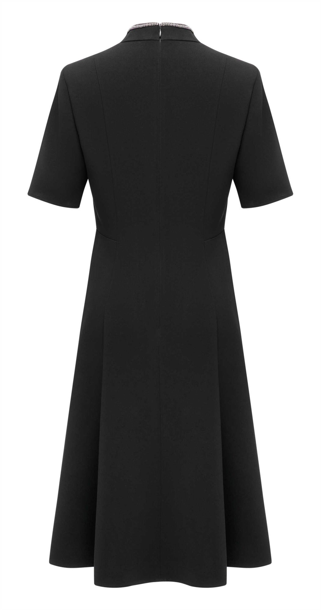V-neck Umbrella Dress | Black