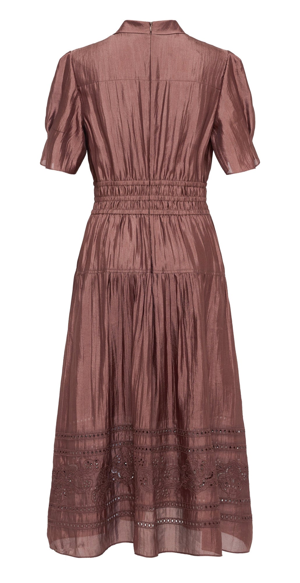Waist-fitted Dress | Brown