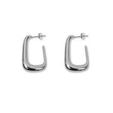 Portia Earring Medium | Rhodium-Plated Brass